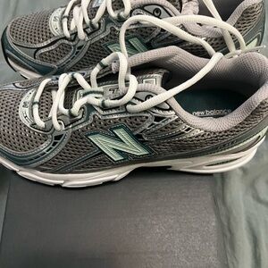 New Balance Gray and Blue Athletic Shoes